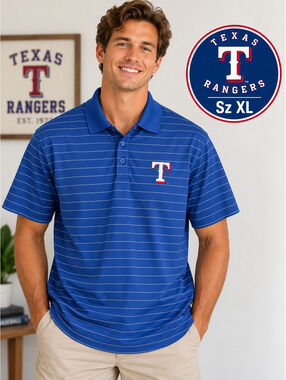 Cutter & Buck | XL | Texas Rangers Polo